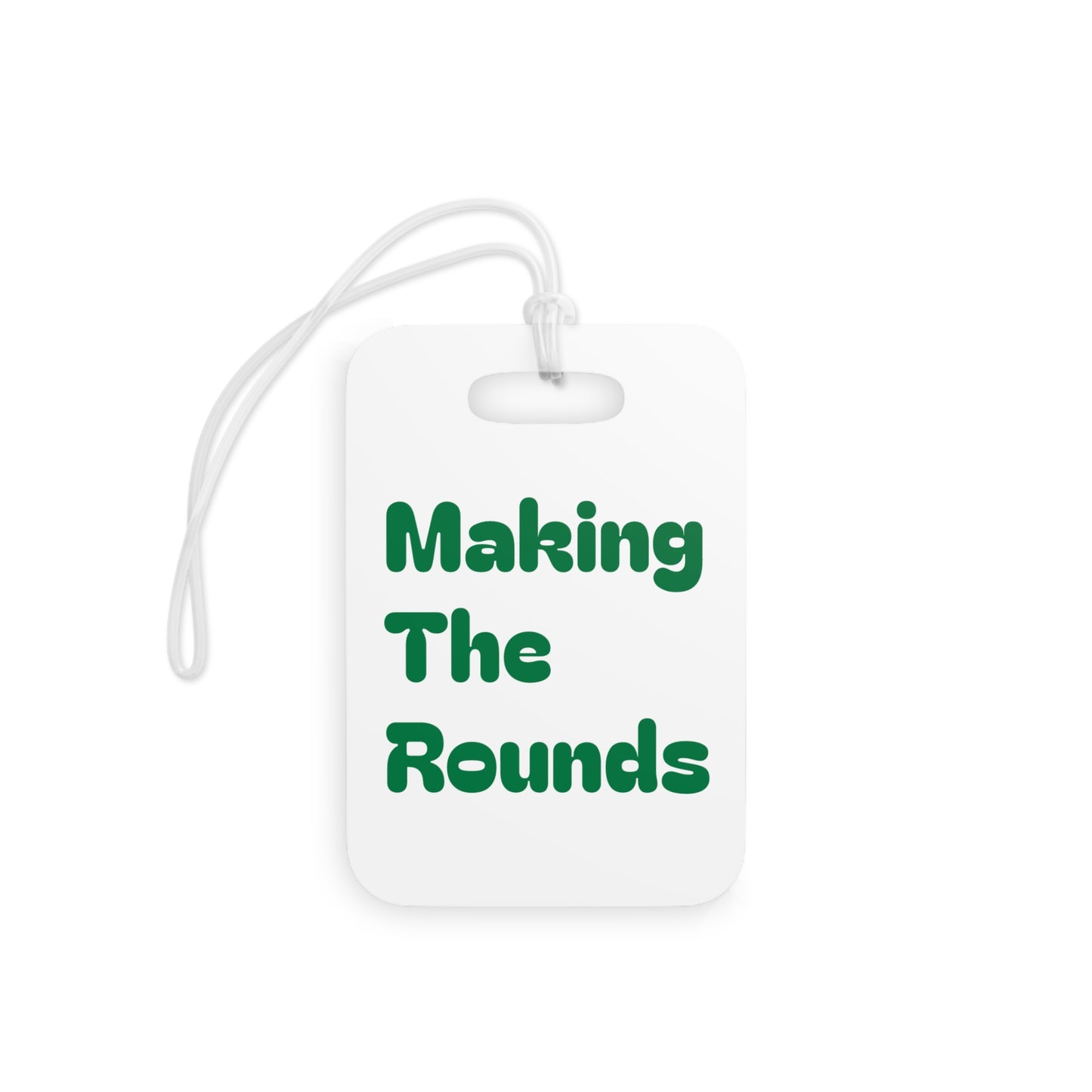 Making The Rounds Green Luggage Tags