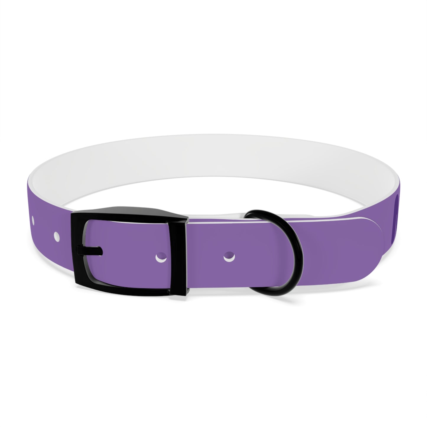 Making The Rounds Purple Dog Collar