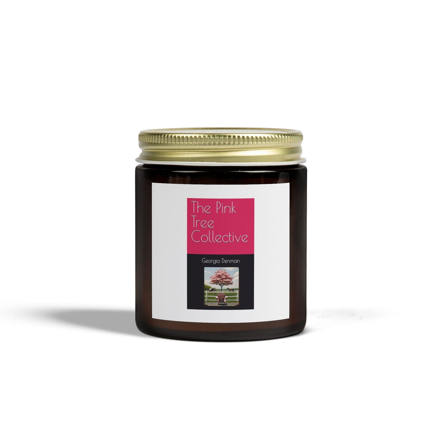 Pink Tree Collective Cover Scented Candles, Coconut Apricot Wax (4oz, 9oz)