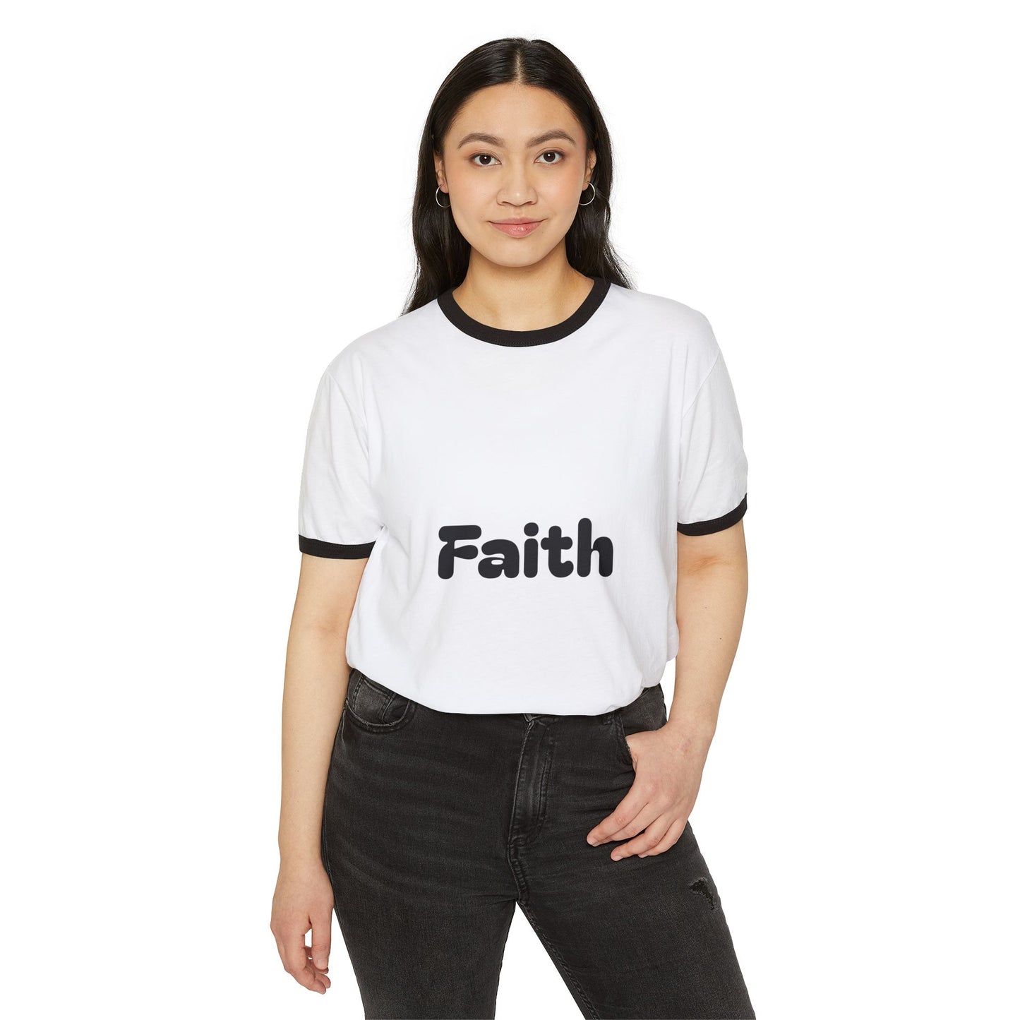 Faith Unisex Cotton Ringer T-Shirt