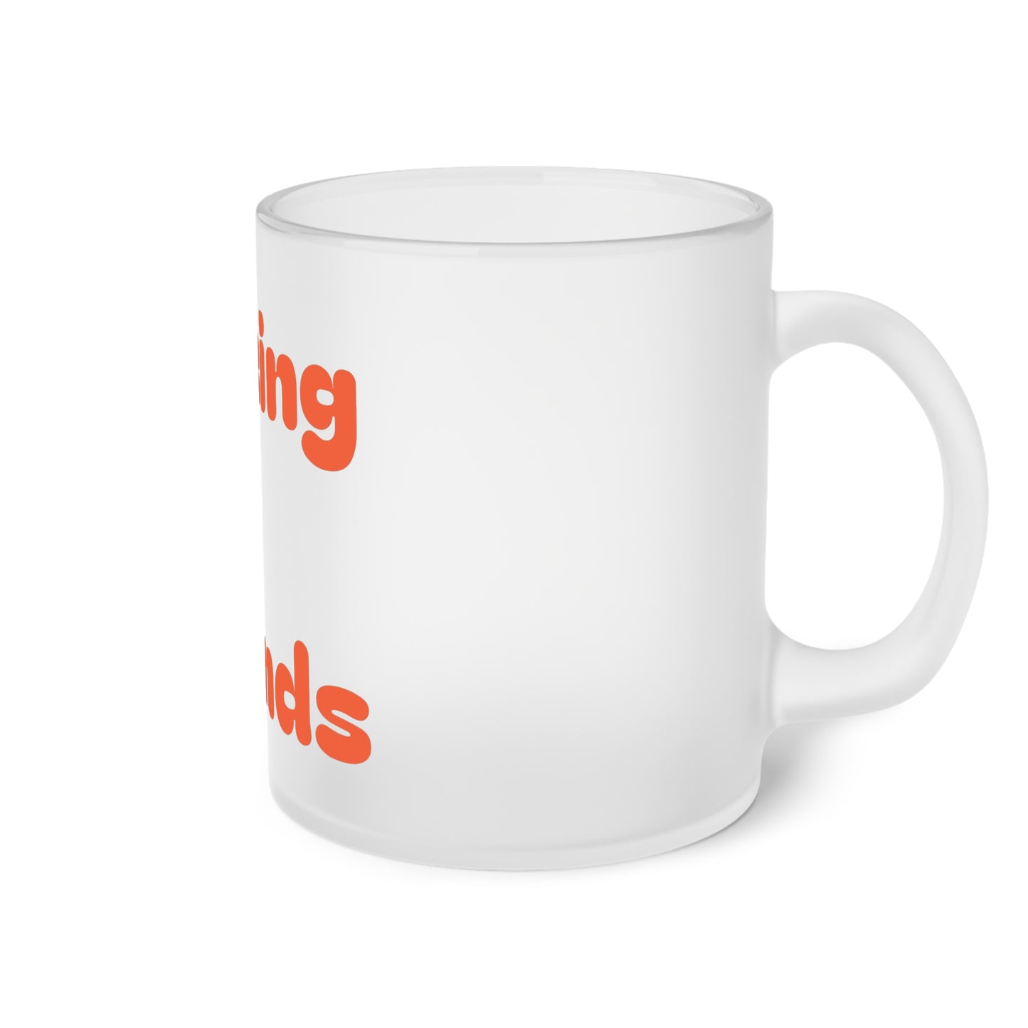 Making The Rounds [Orange] Frosted Glass Mug