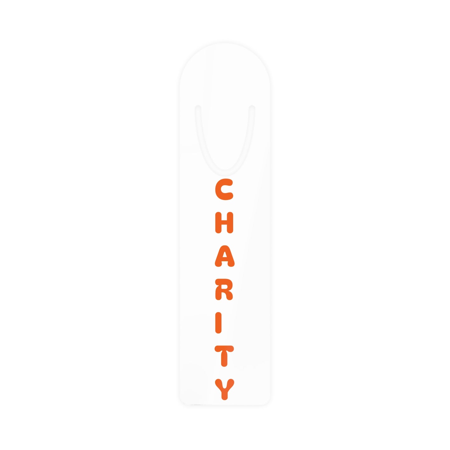 Charity Bookmark Orange