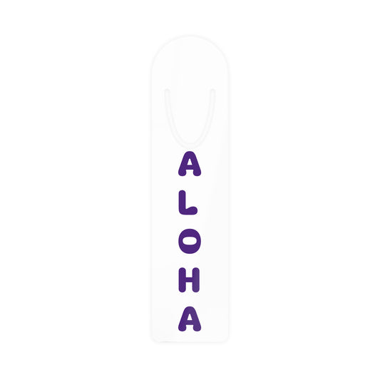 Aloha Bookmark -- purple