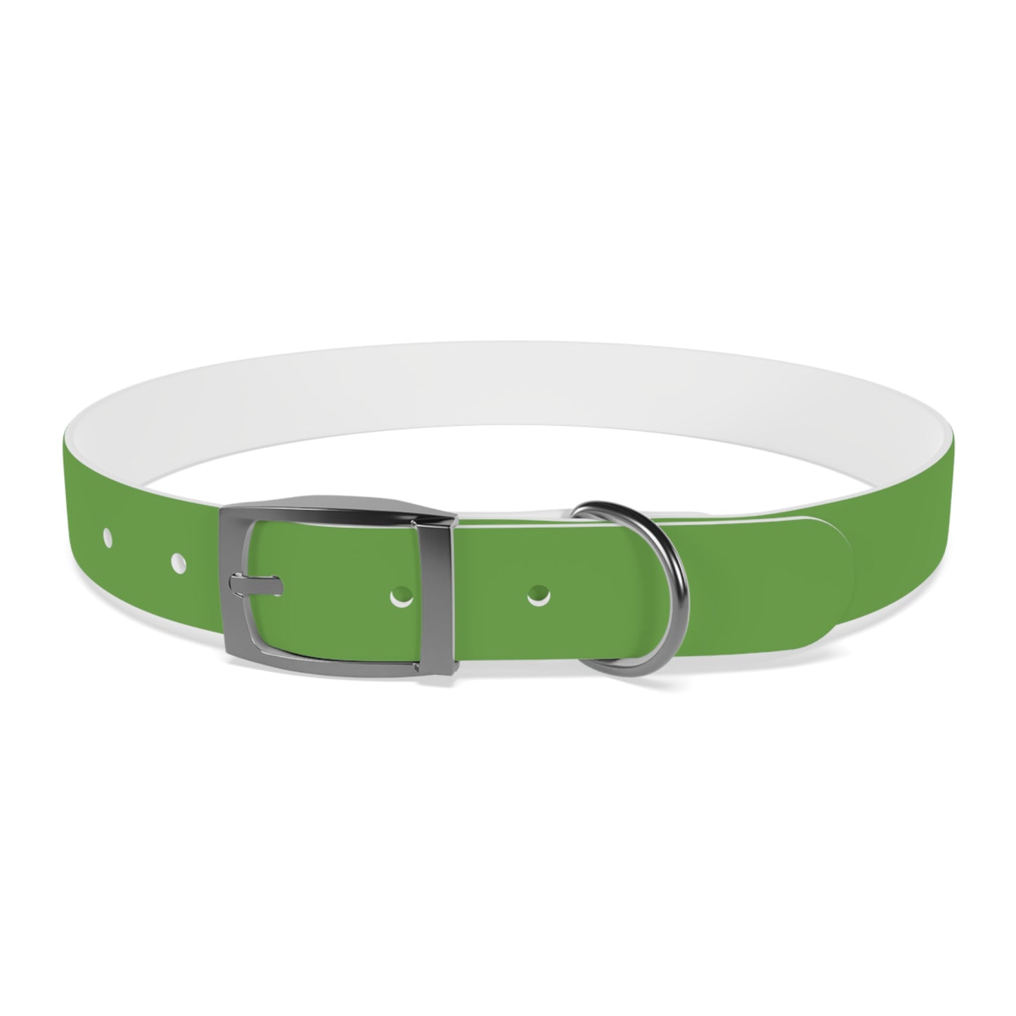 Making The Rounds Green Dog Collar