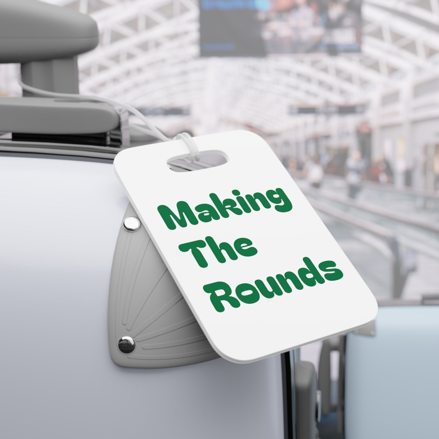 Making The Rounds Green Luggage Tags