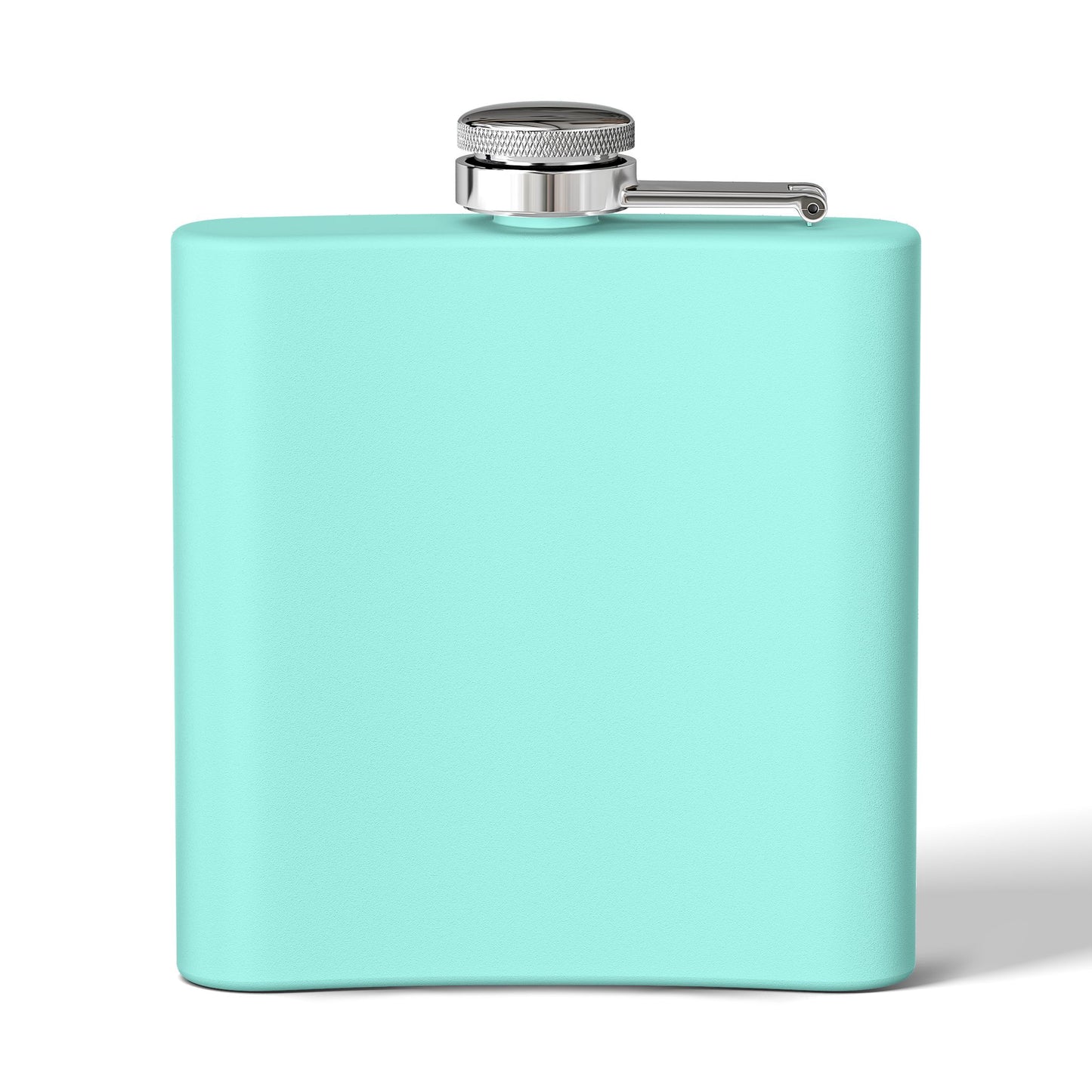 Stainless Flask — "Making The Rounds" Novelty 6oz Hip Flask