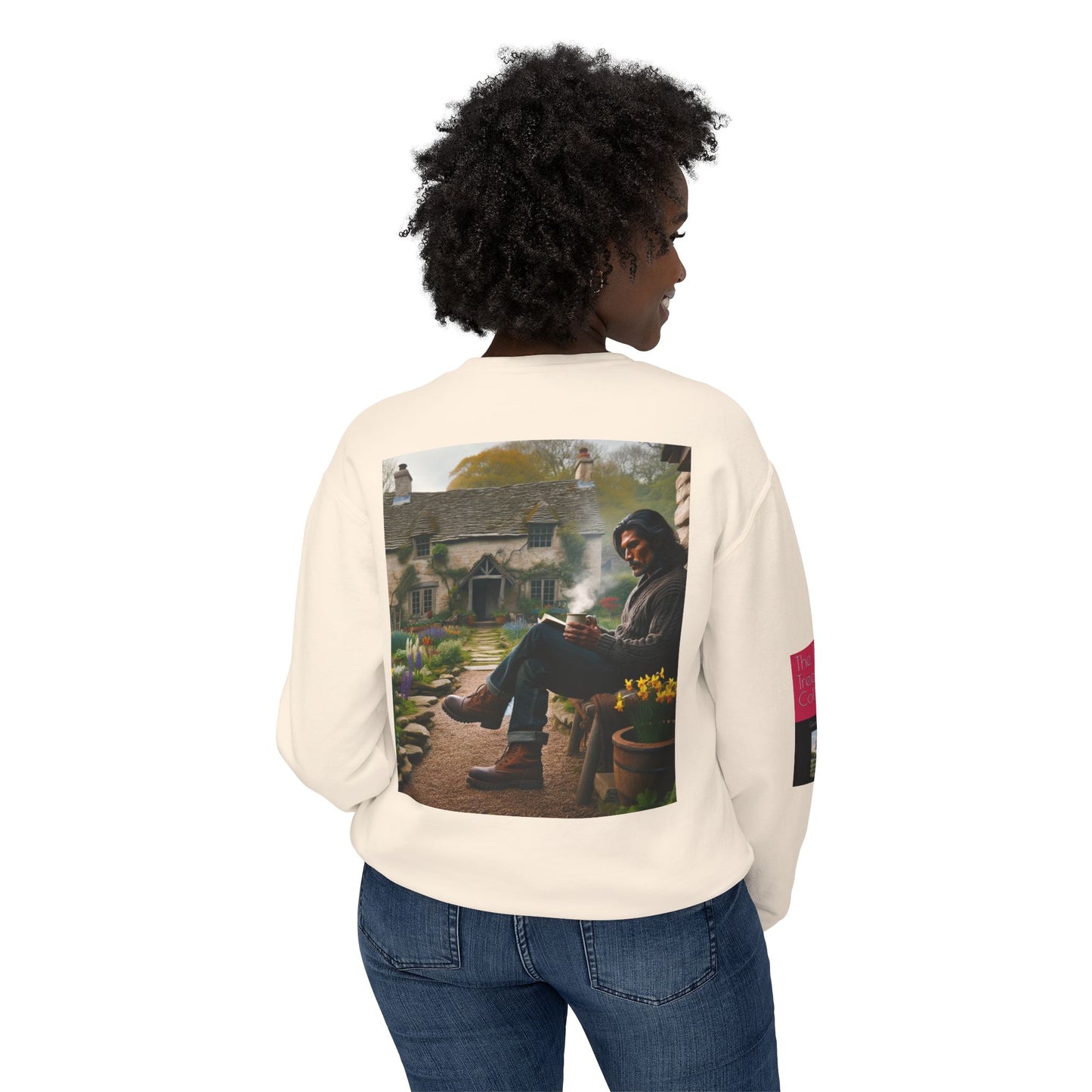 Out In Public Unisex Lightweight Crewneck Sweatshirt