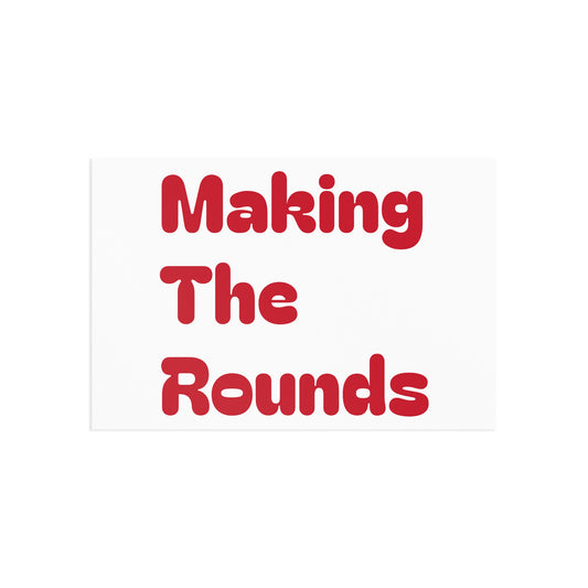 Making The Rounds Red Fine Art Postcards