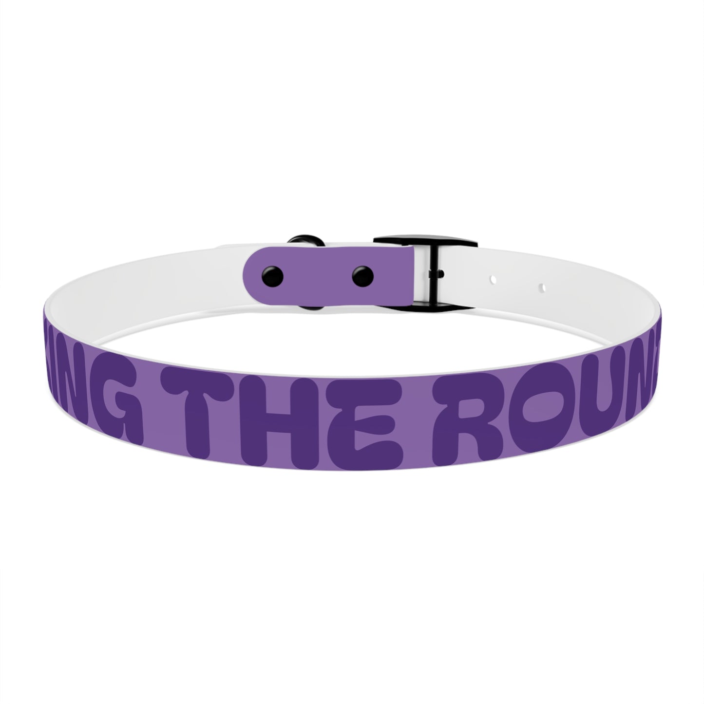 Making The Rounds Purple Dog Collar