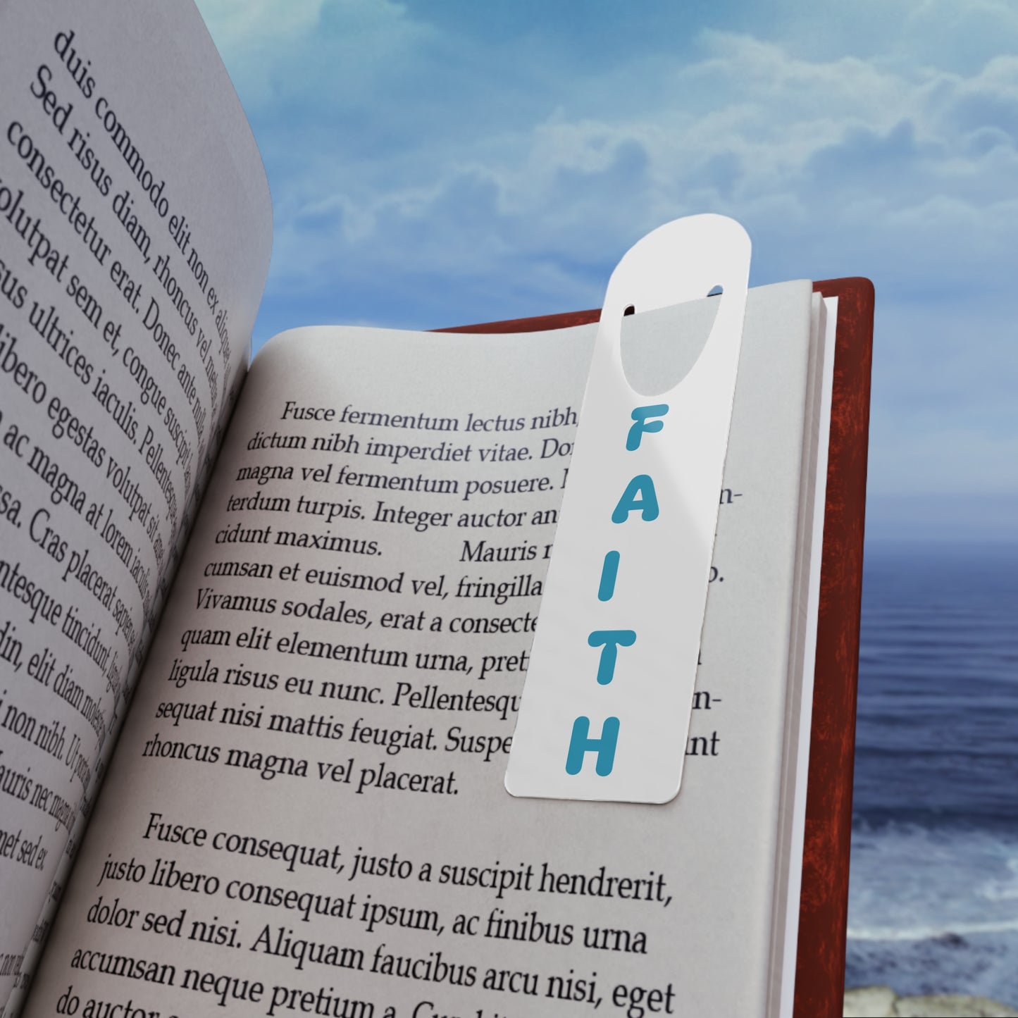 Faith Bookmark Blue