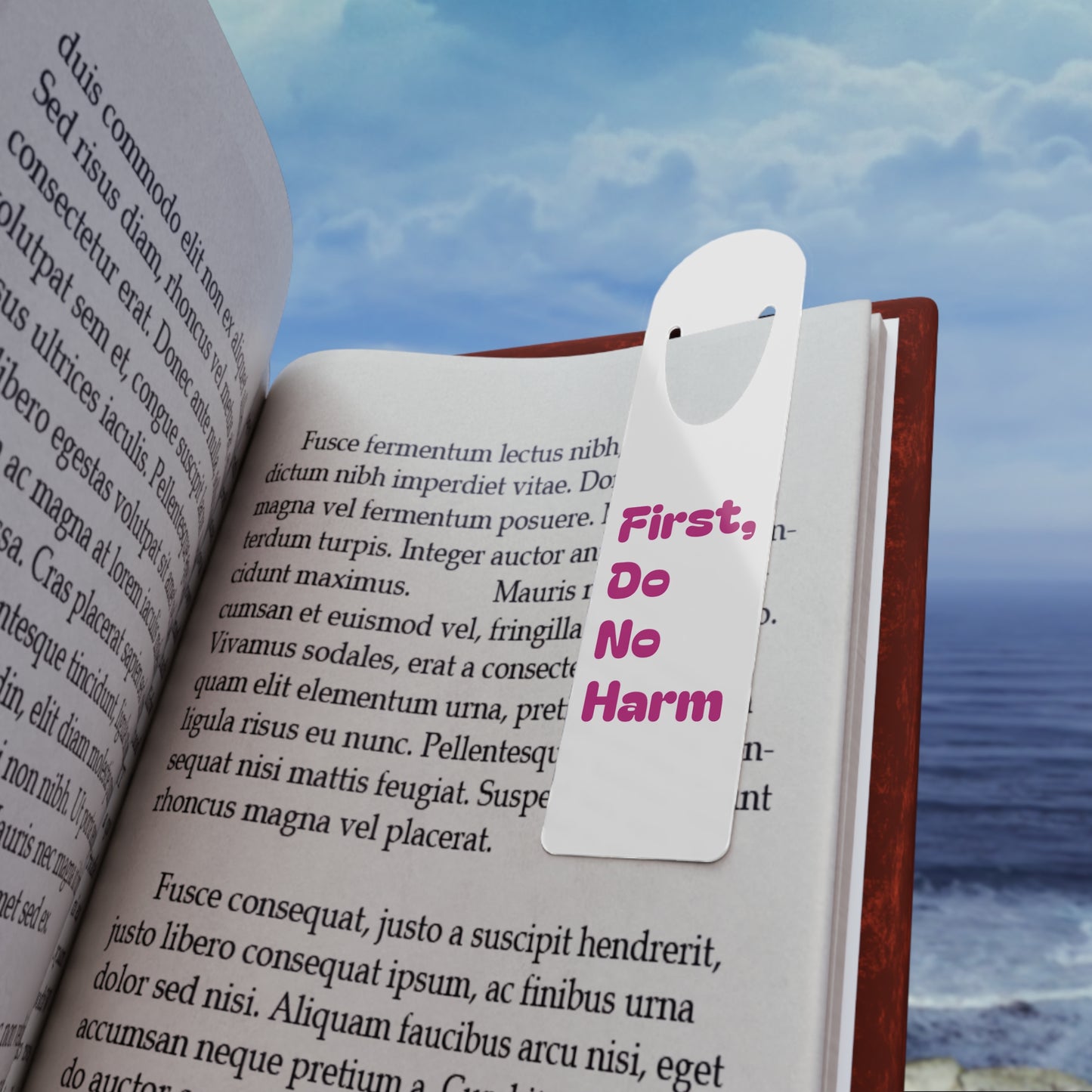 First Do No Harm Purple Bookmark