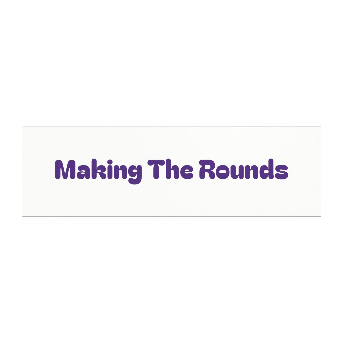 Making The Rounds Purple Car Magnets