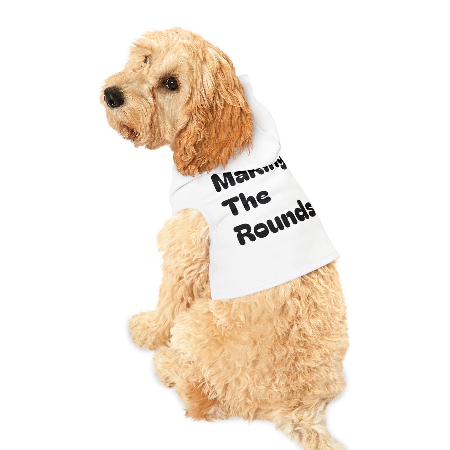 Making The Rounds Black Pet Hoodie