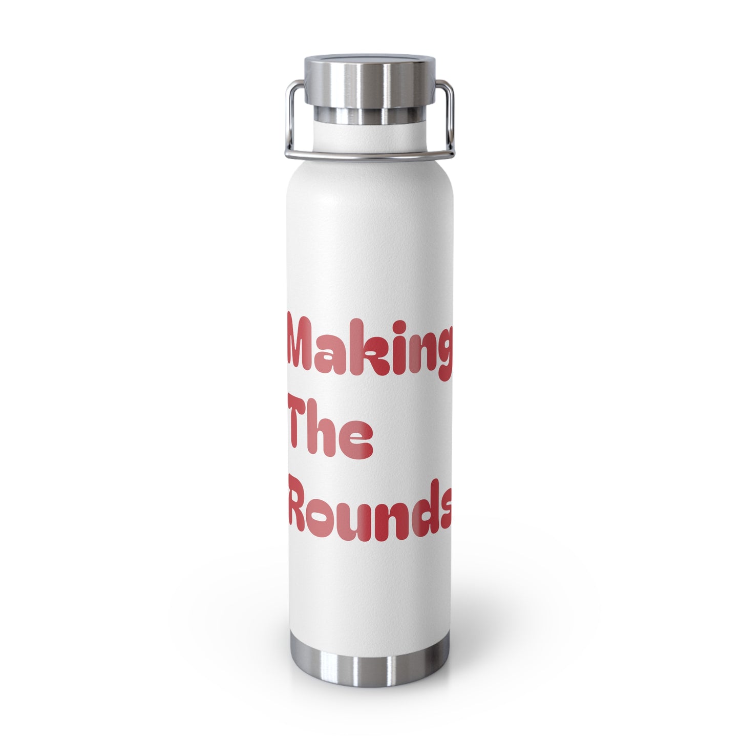 Making The Rounds Red Copper Vacuum Insulated Bottle, 22oz