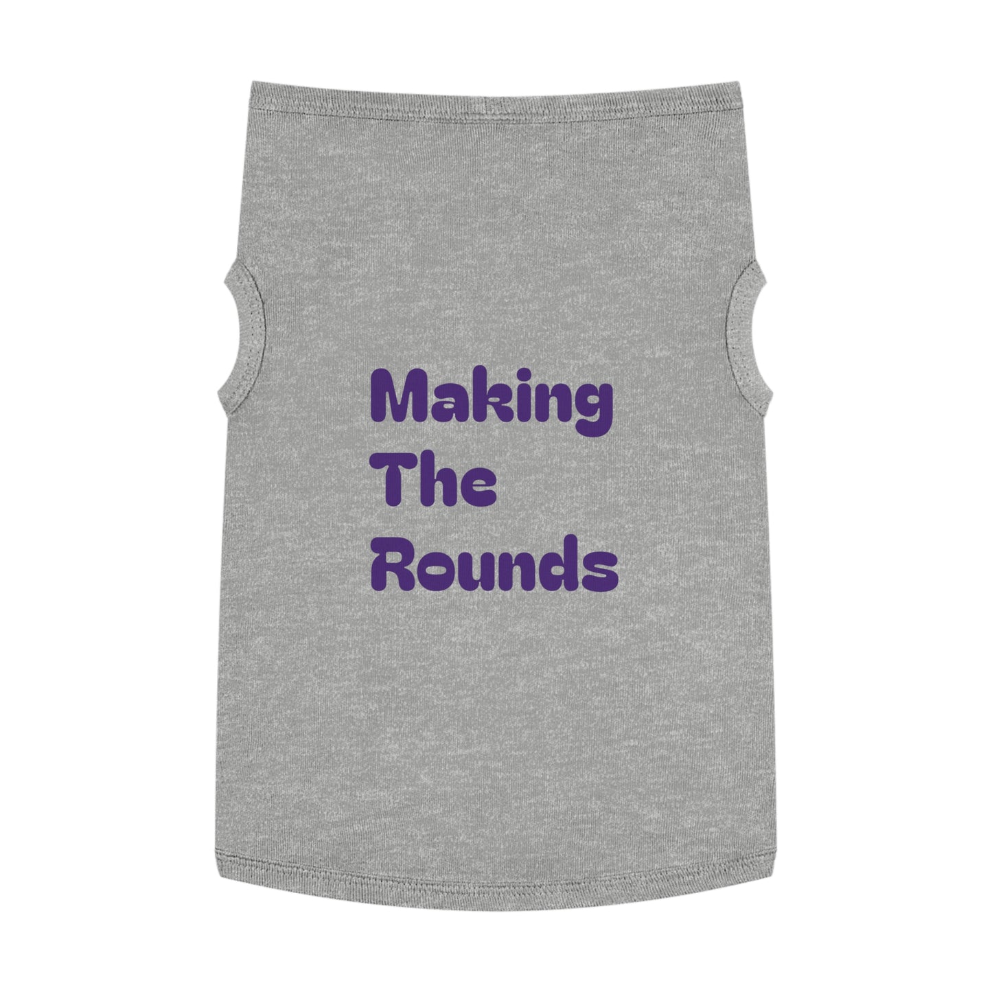 Making The Rounds Purple Pet Tank Top