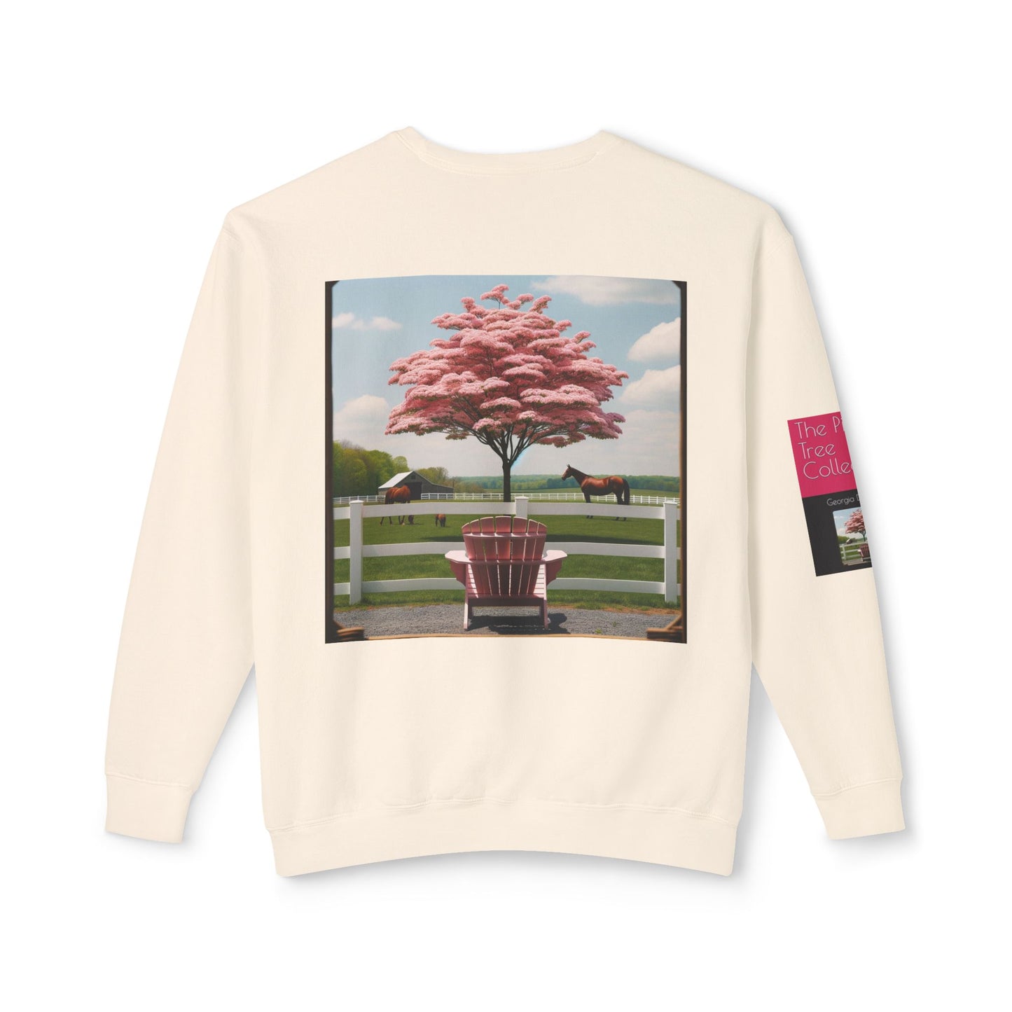 The Pink Tree Collective Cover Unisex Lightweight Crewneck Sweatshirt