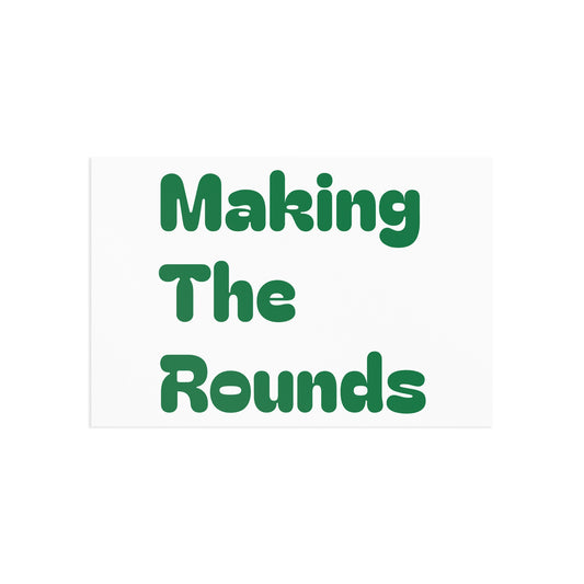 Making The Rounds Green Fine Art Postcards