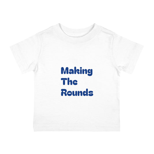 Making The Rounds Dark Blue Infant Cotton Jersey Tee