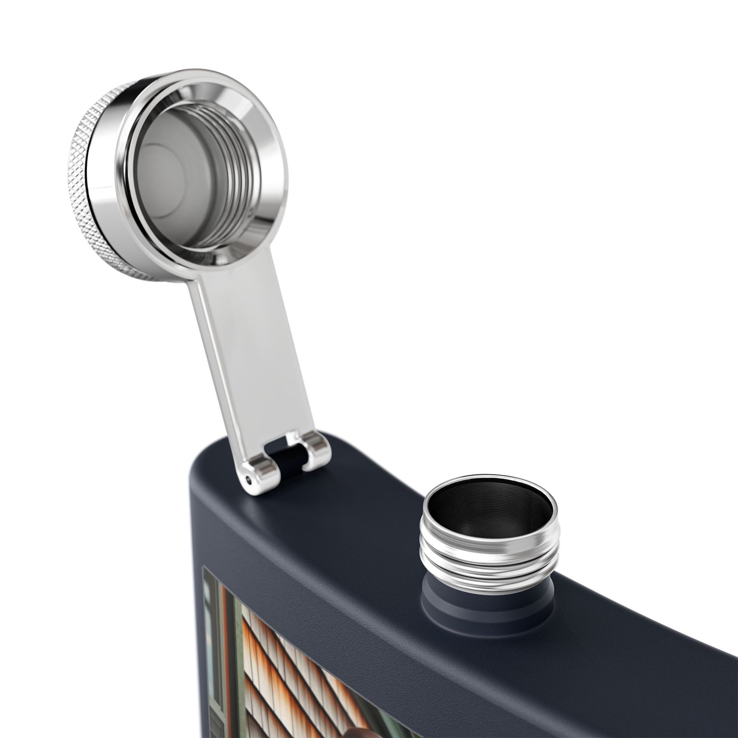 6oz Stainless Steel Flask — Lakeside Cabin Photo Design