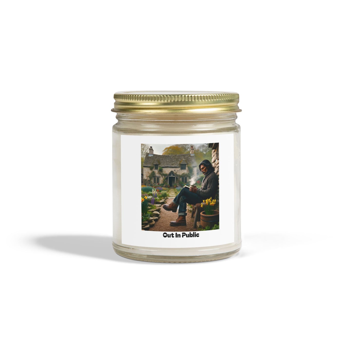 Out In Public Scented Candles, Coconut Apricot Wax (4oz, 9oz)