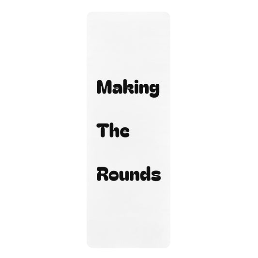 Making The Rounds Black Rubber Yoga Mat