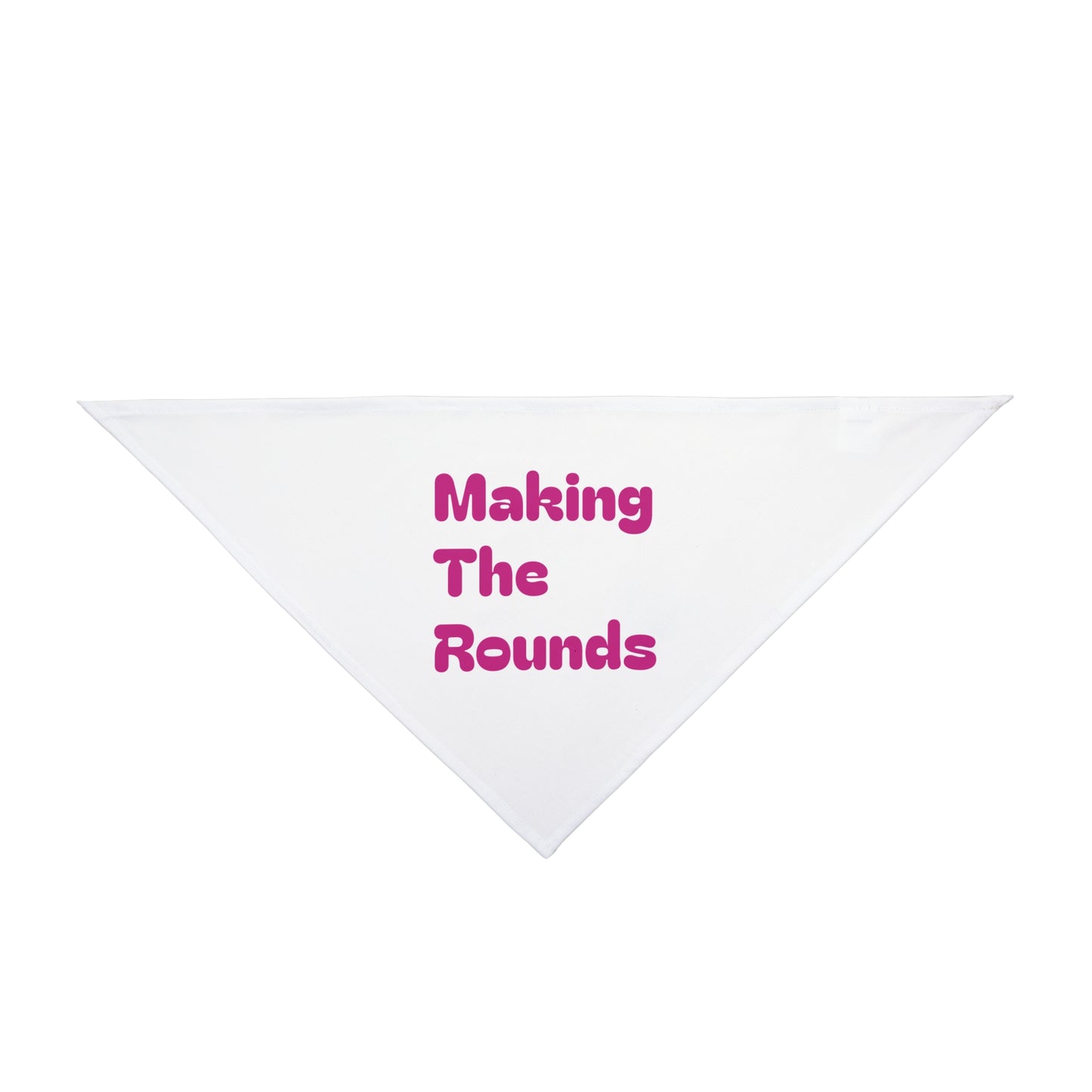 Making The Rounds Pink Pet Bandana