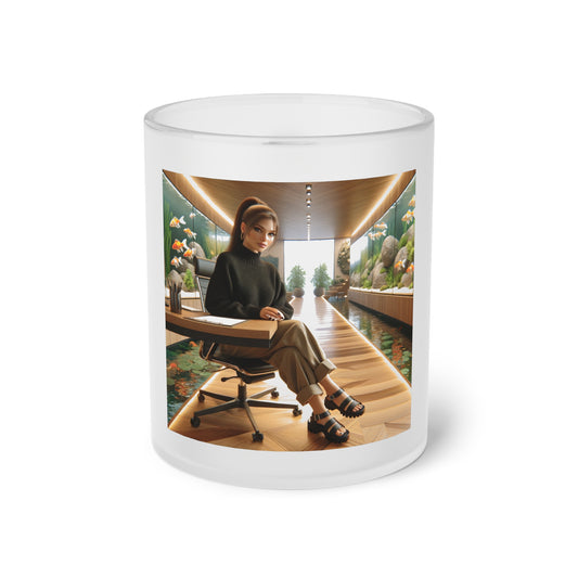 Exit Strategy Frosted Glass Mug