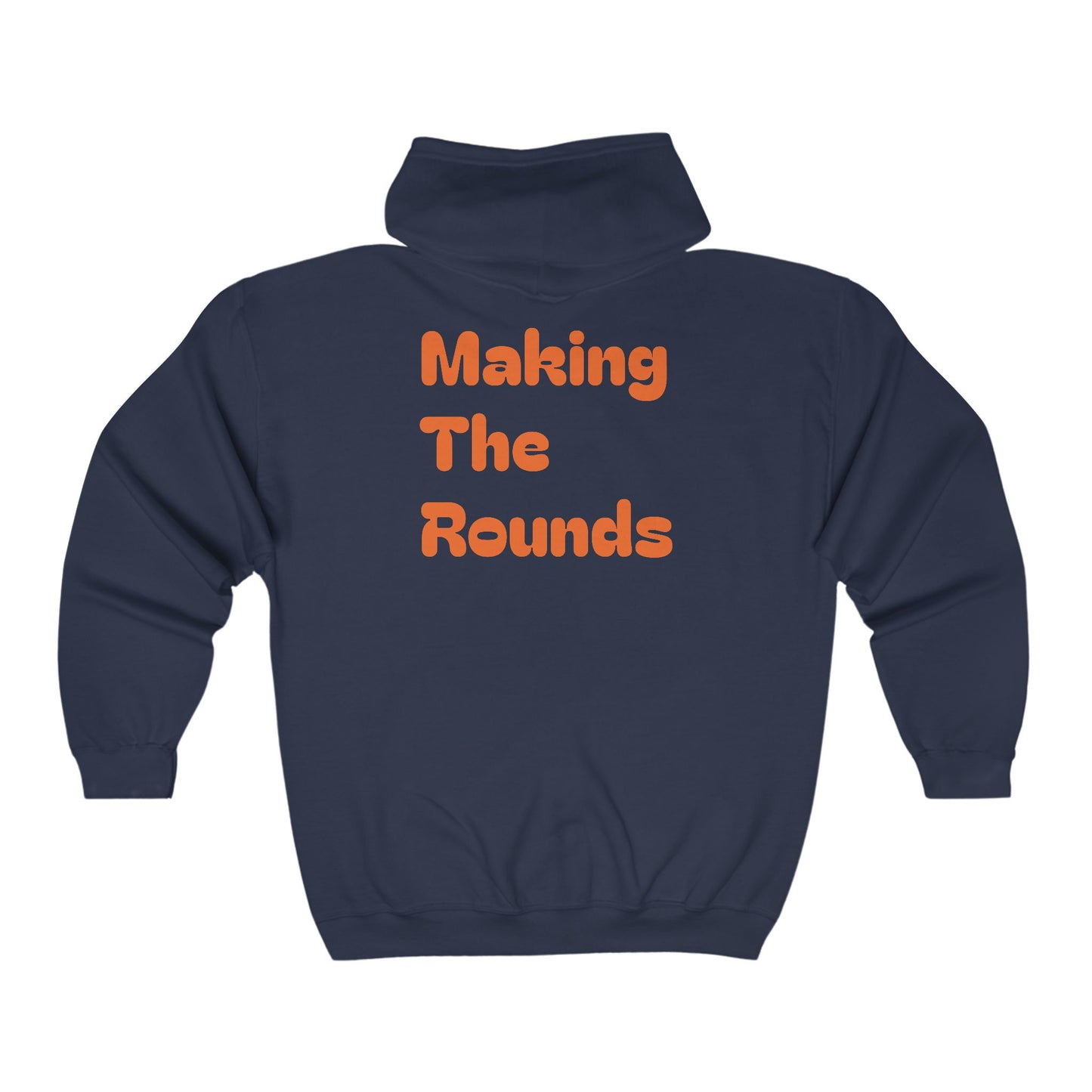 Making The Rounds Orange Heavy Blend™ Full Zip Hooded Sweatshirt