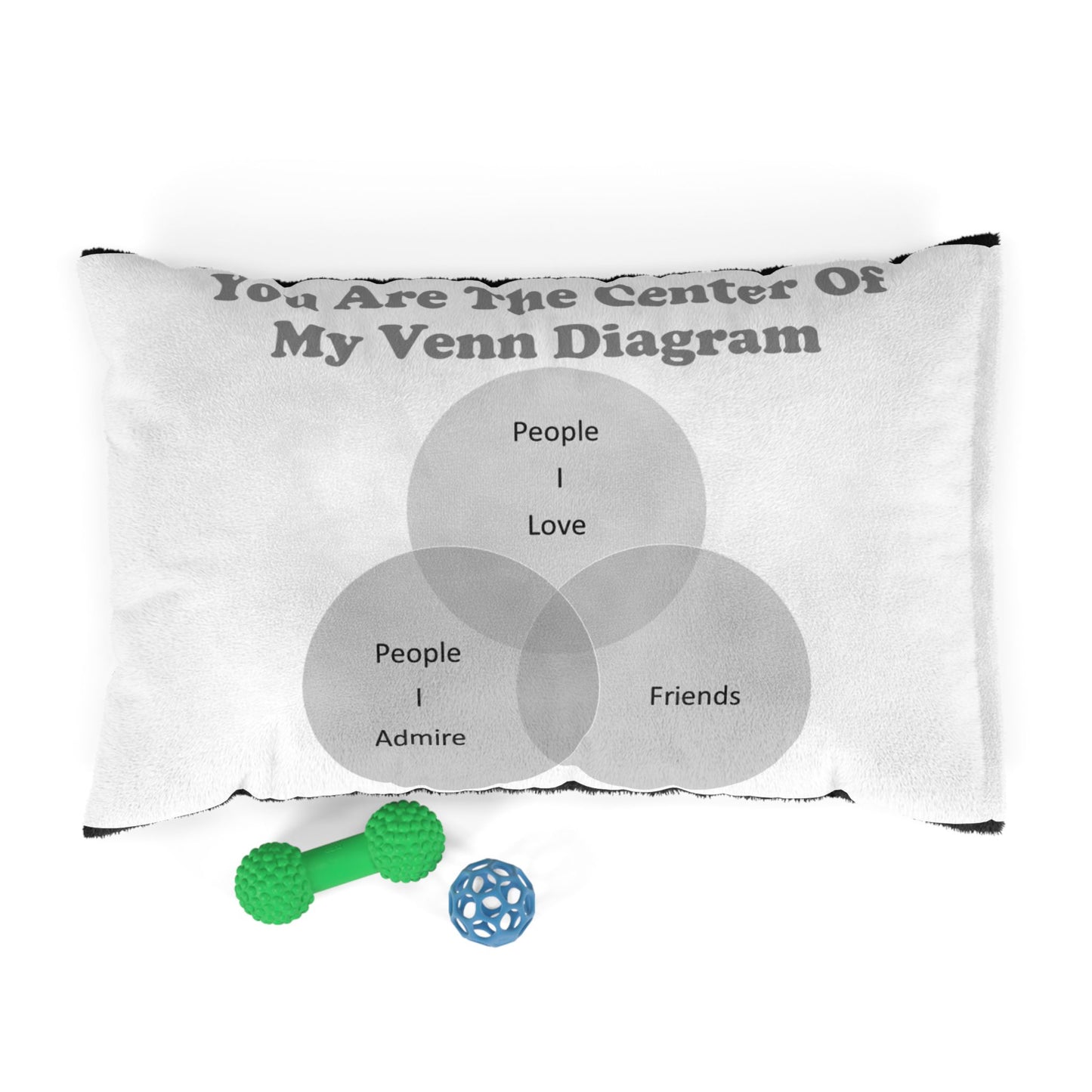 You Are The Center Of My Venn Diagram Black Pet Bed