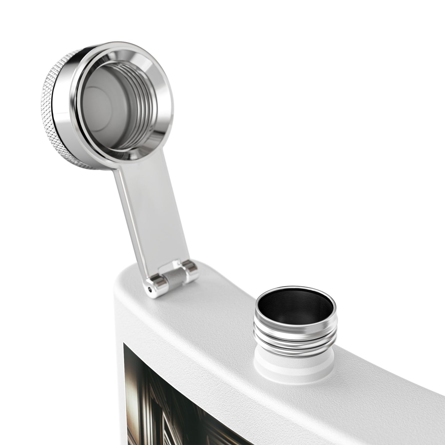 Flask — Noir Gentleman 6oz Stainless Steel Hip Flask
