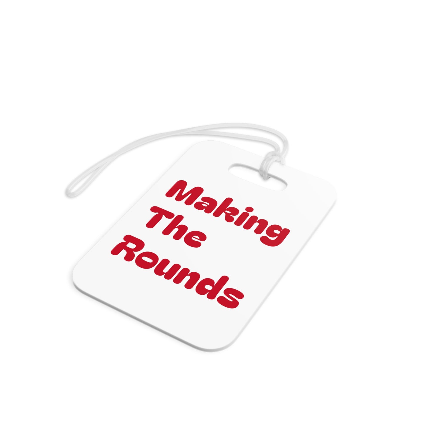 Making The Rounds Red Luggage Tags