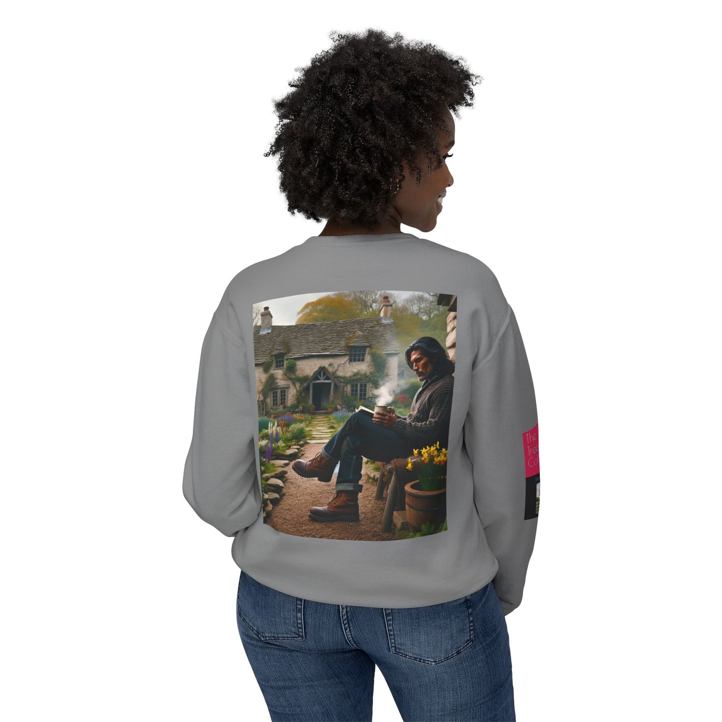 Out In Public Unisex Lightweight Crewneck Sweatshirt