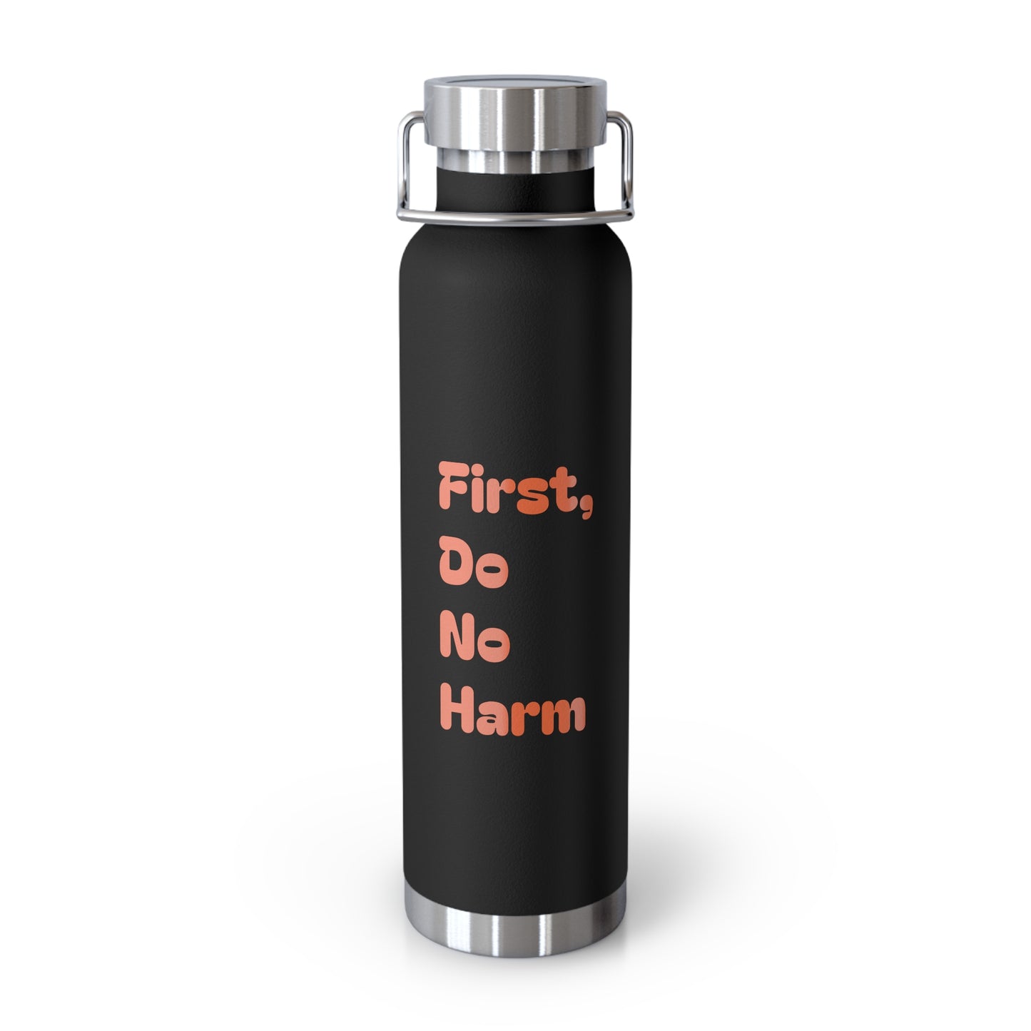 First Do No Harm Orange Copper Vacuum Insulated Bottle, 22oz