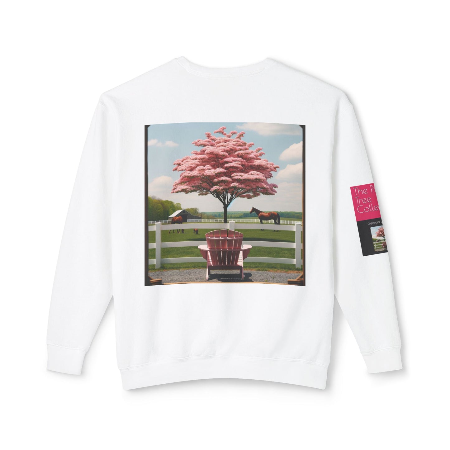 The Pink Tree Collective Cover Unisex Lightweight Crewneck Sweatshirt