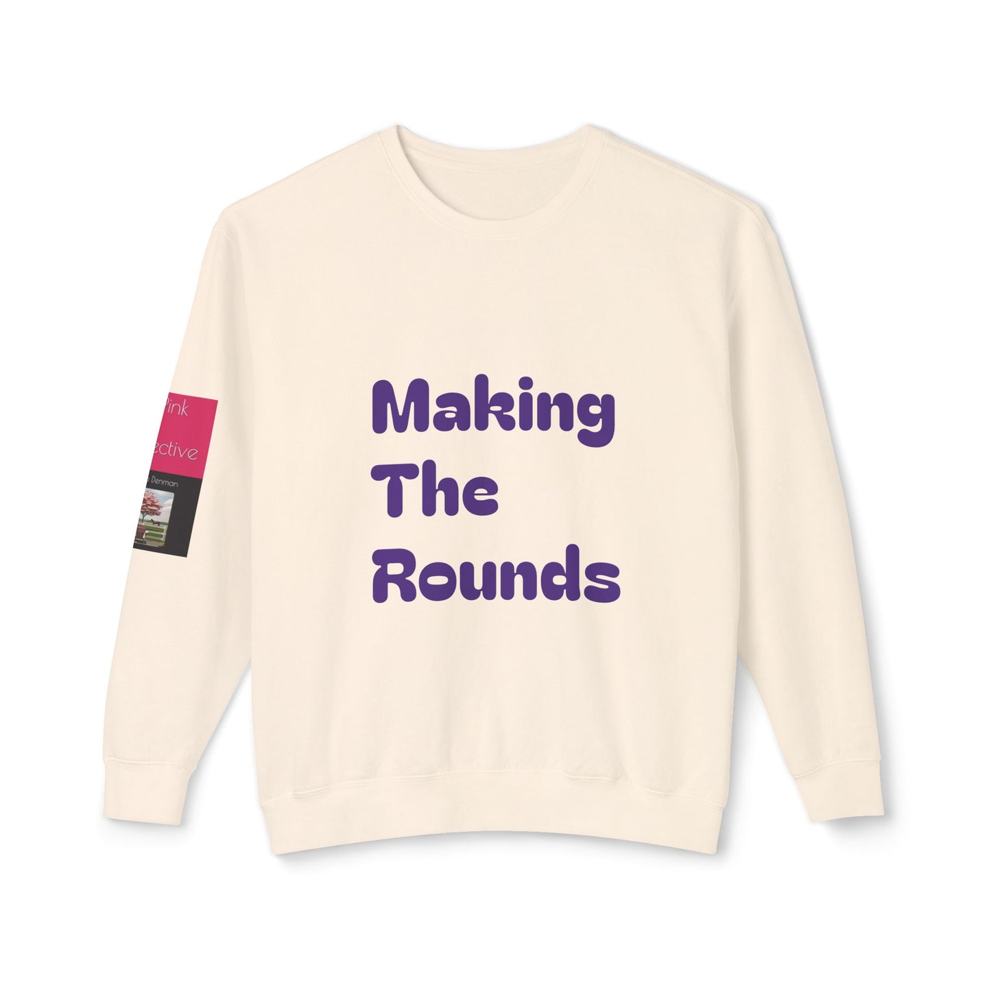 Making The Rounds Purple Unisex Lightweight Crewneck Sweatshirt