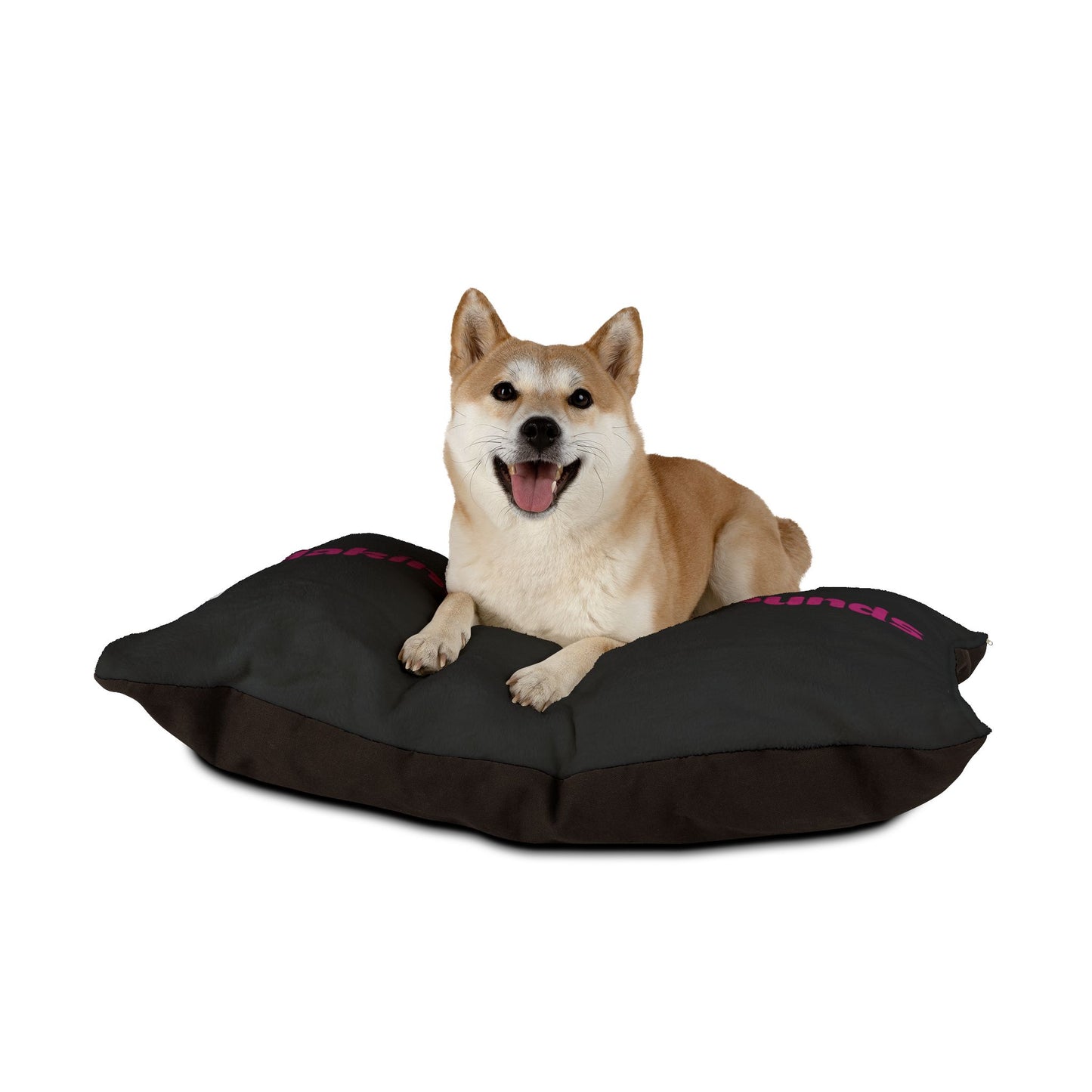 Making The Rounds Black with Pink Pet Bed