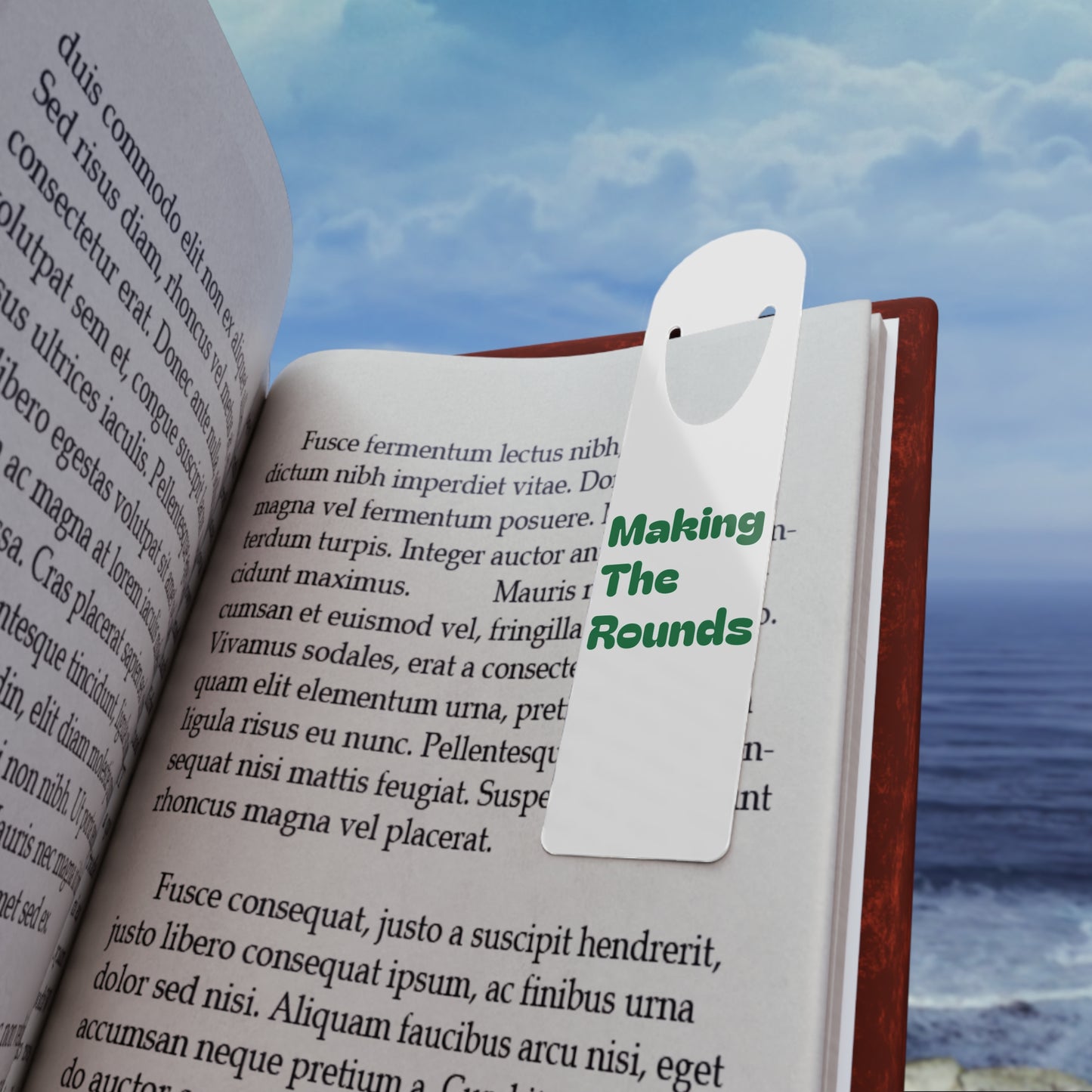 Making The Rounds Green Bookmark