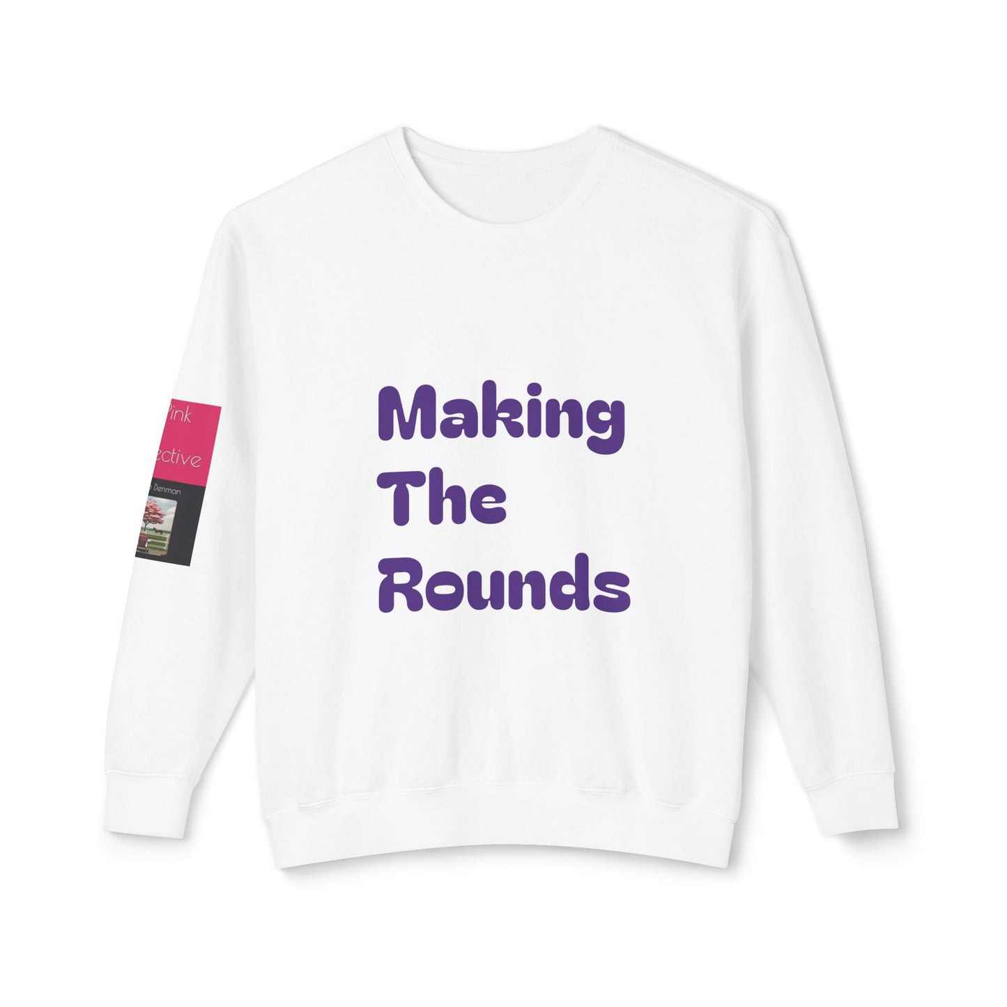 Making The Rounds Purple Unisex Lightweight Crewneck Sweatshirt