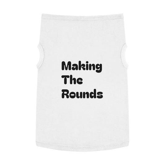 Making The Rounds Black Pet Tank Top