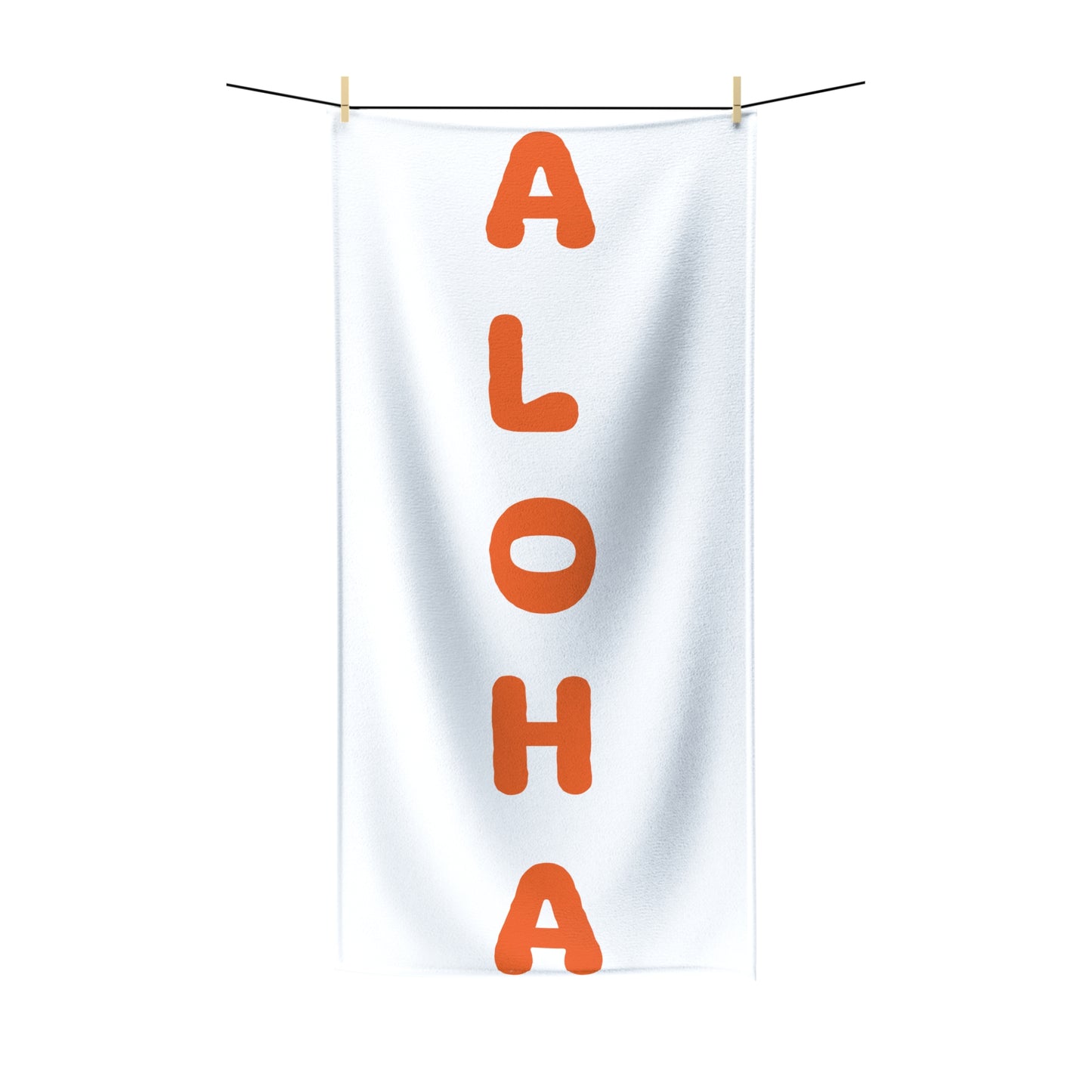 Aloha  Orange Polycotton Towel