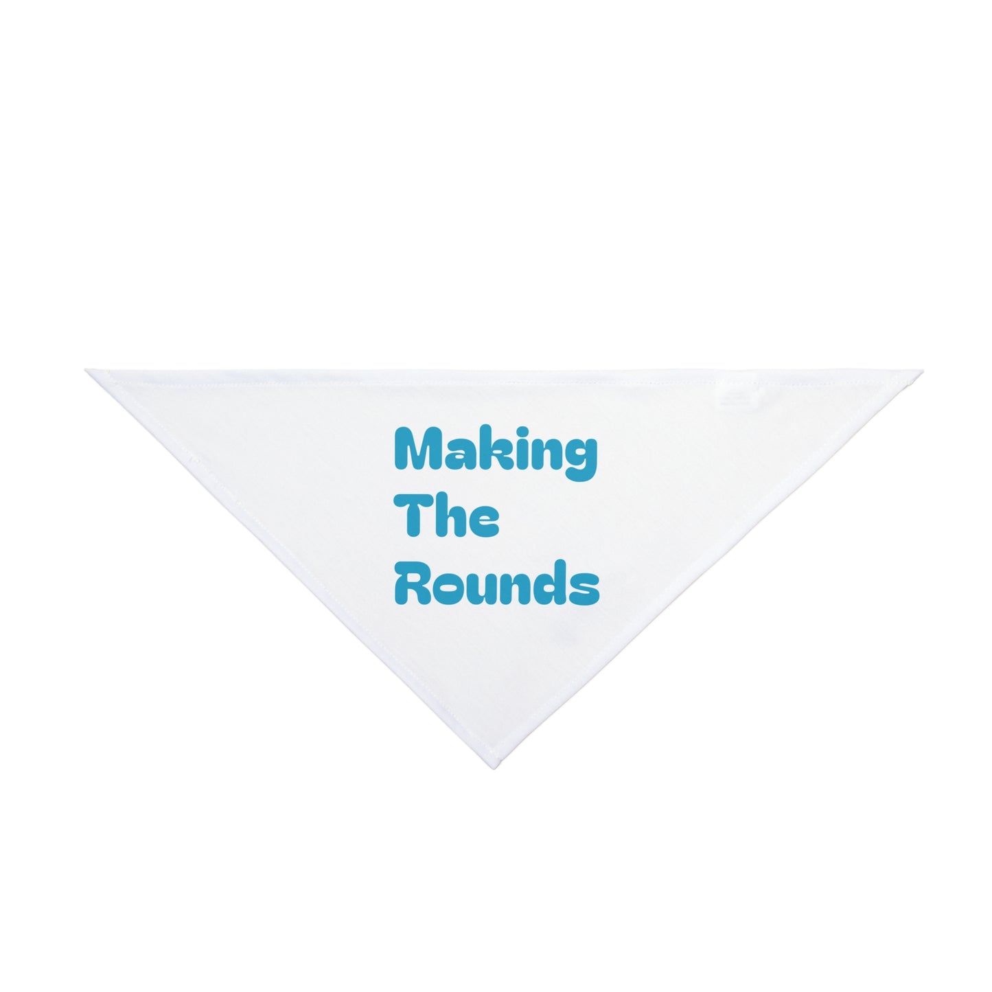 Making The Rounds Blue Pet Bandana