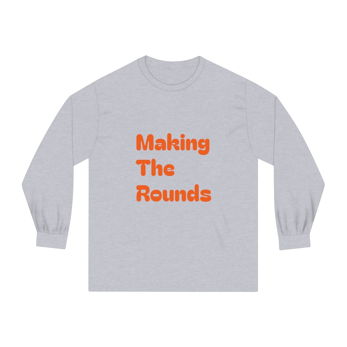 Making The Rounds Orange Unisex Classic Long Sleeve T-Shirt