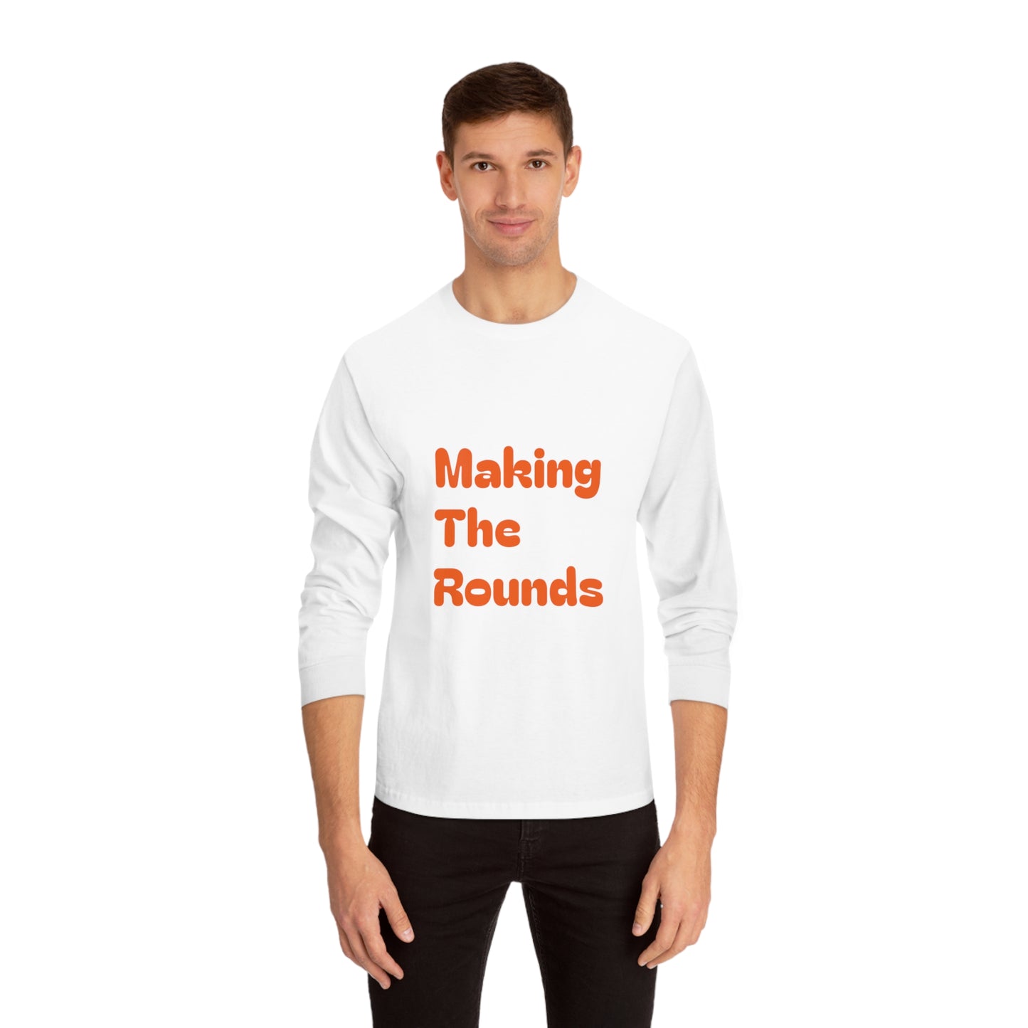 Making The Rounds Orange Unisex Classic Long Sleeve T-Shirt