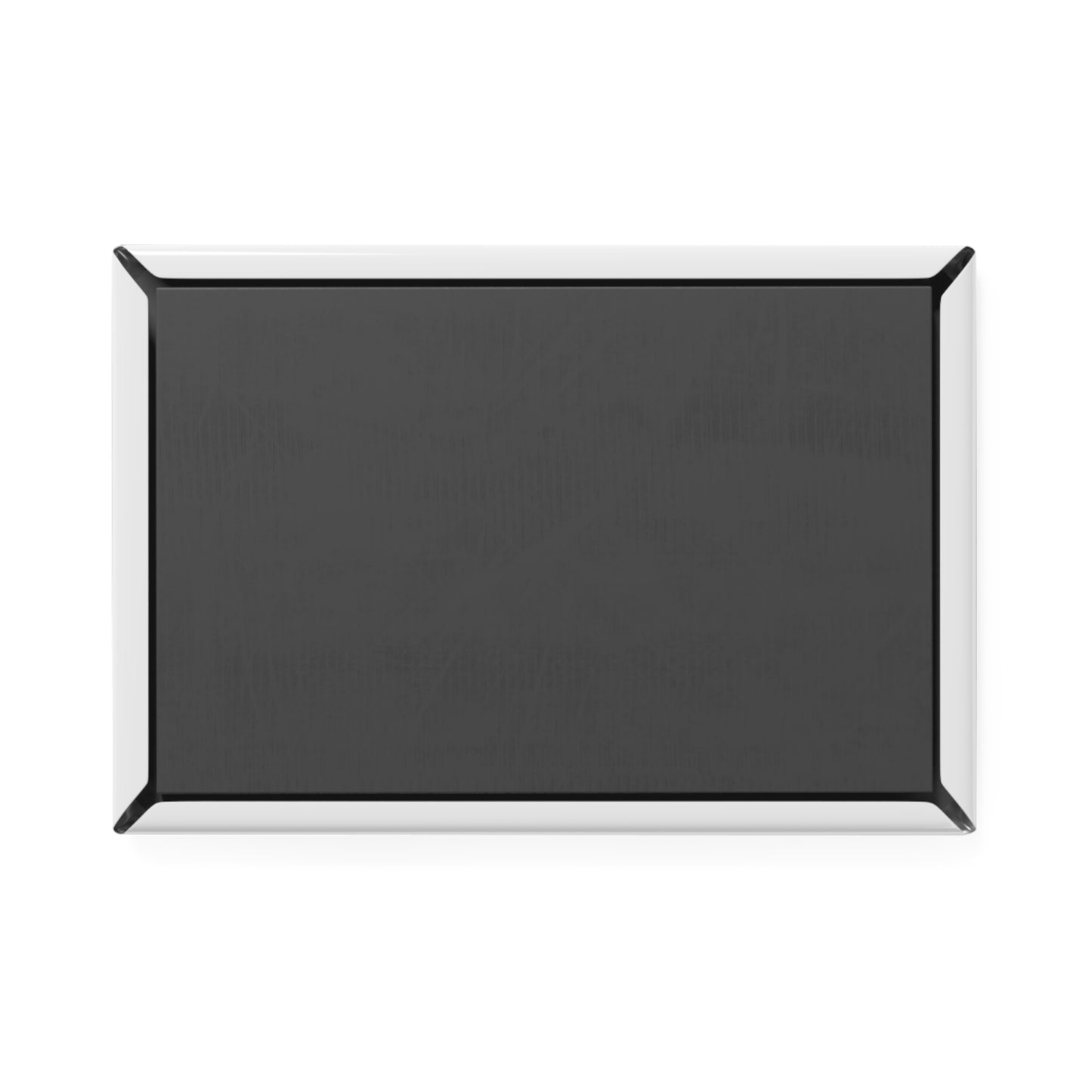 Making The Rounds black Button Magnet, Rectangle (1 & 10 pcs)