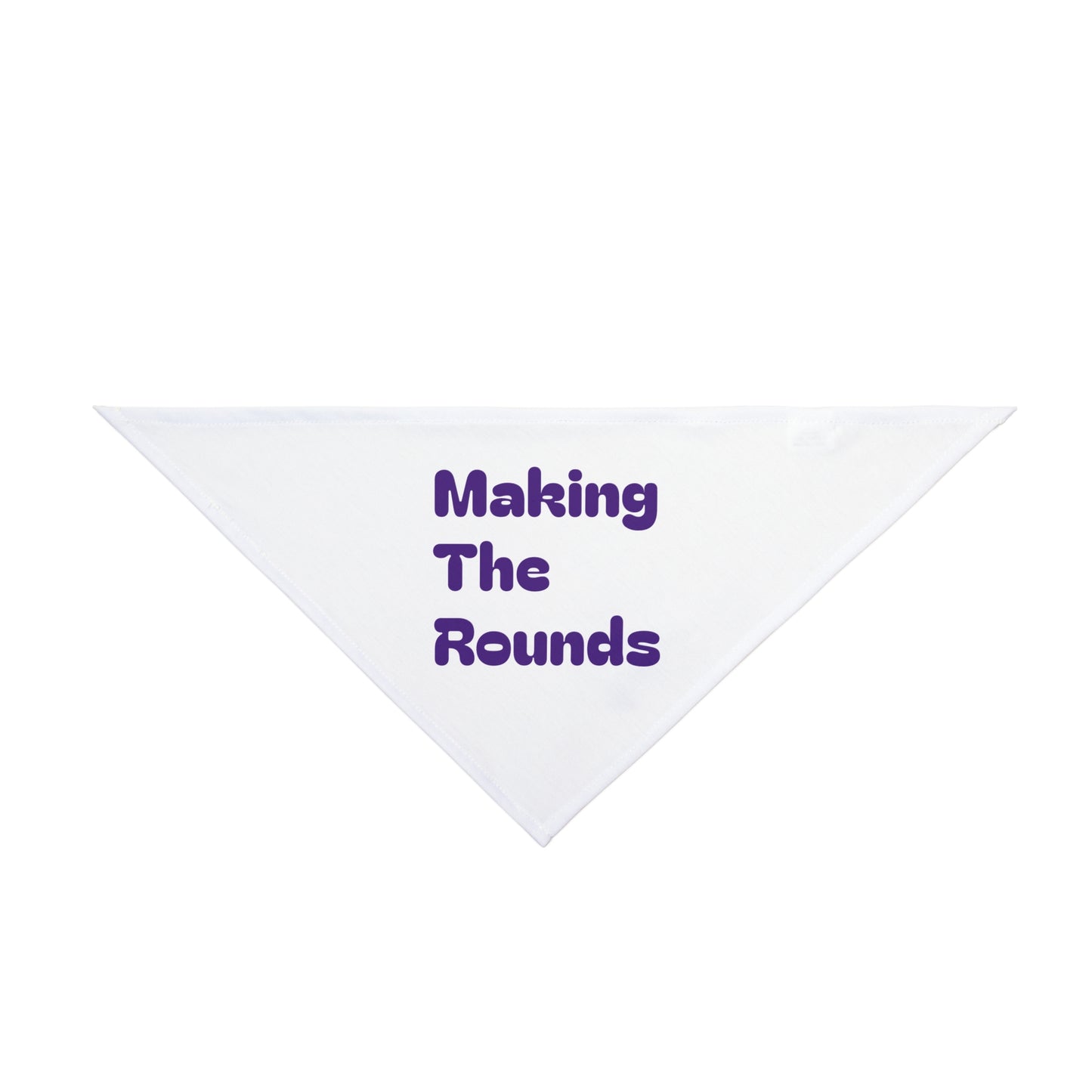 Making The Rounds Purple Pet Bandana