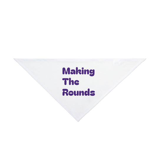 Making The Rounds Purple Pet Bandana