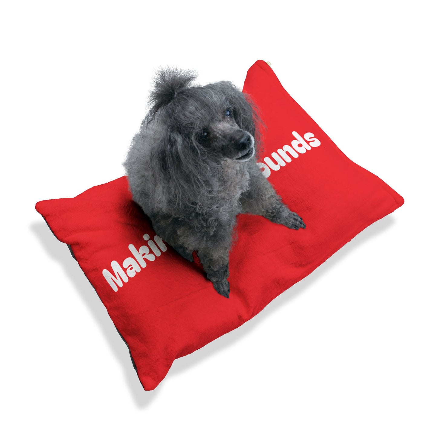 Making The Rounds Red with White Pet Bed