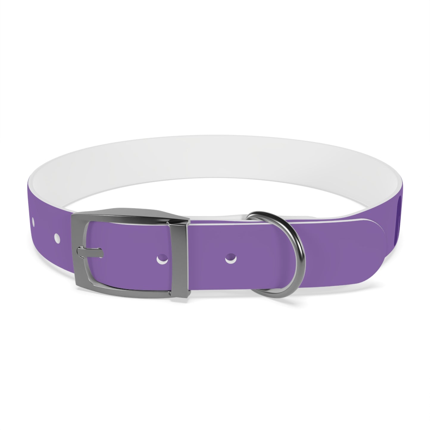 Making The Rounds Purple Dog Collar