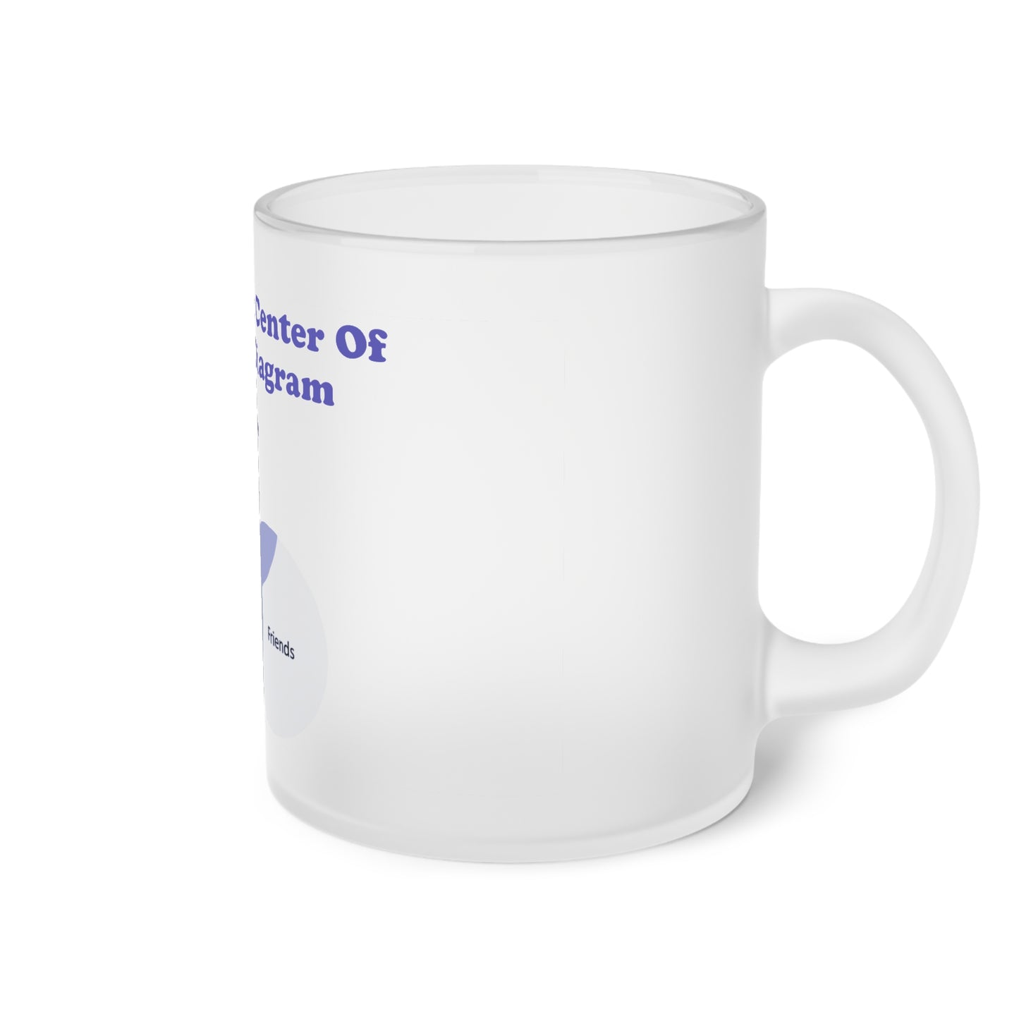 You Are The Center Of My Venn Diagram [Purple] Frosted Glass Mug