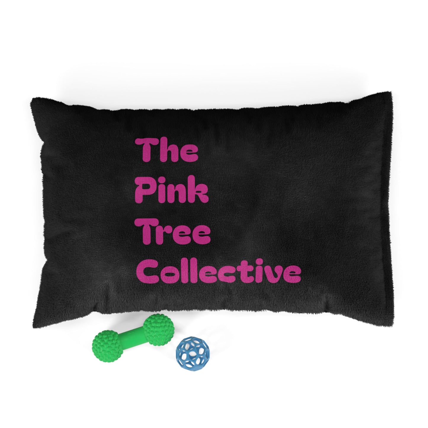 The Pink Tree Collective Black with Pink Pet Bed